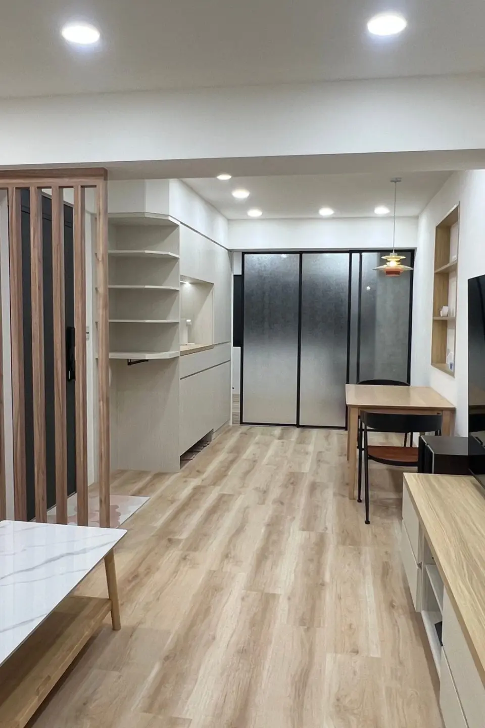 嶺岳裝潢有限公司作品：老屋翻新 奶油風 空間規劃