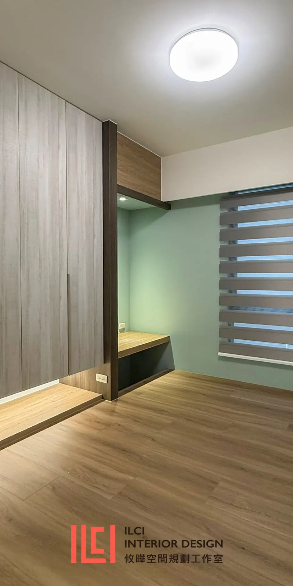 攸曄空間規劃工作室作品：透天新成屋、現代風臥室