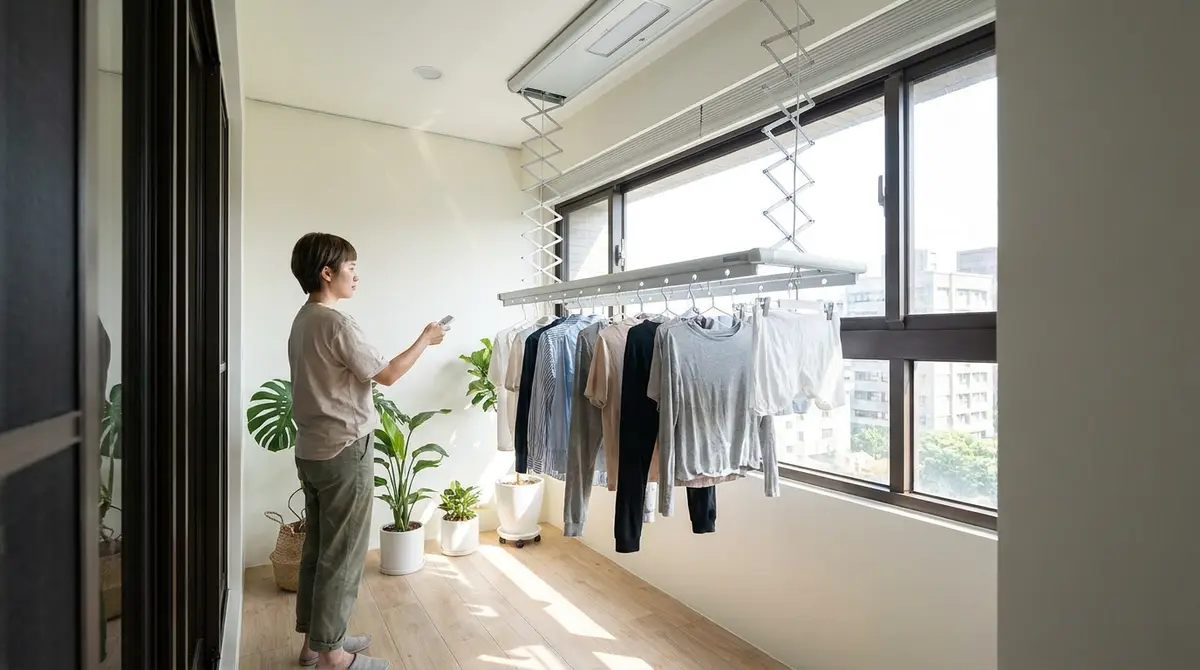 電動曬衣架安裝費用多少？主機、施工到拉電，一次看懂怎麼抓預算