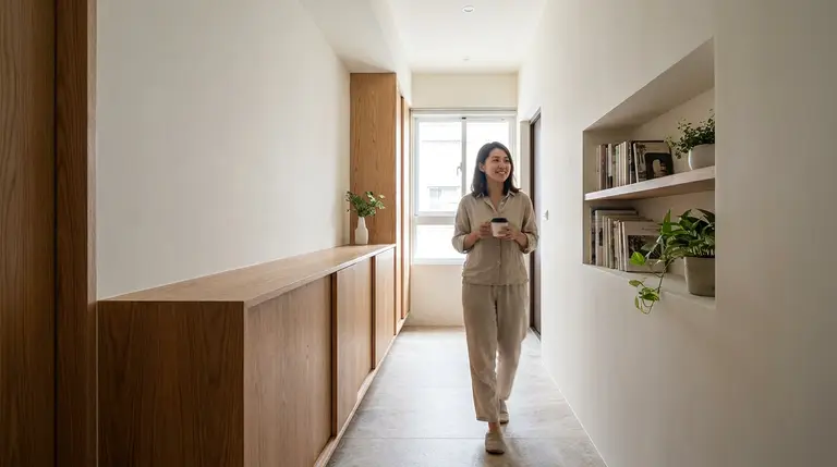走道空間怎麼利用？不擋動線的薄櫃、壁龕與收納規劃｜Plans設計圈