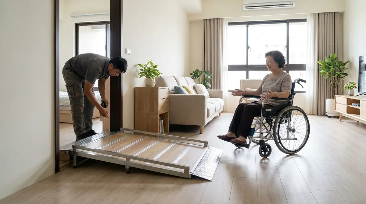居家無障礙斜坡施工費用多少？從門檻小斜坡到固定坡道，一次抓好預算