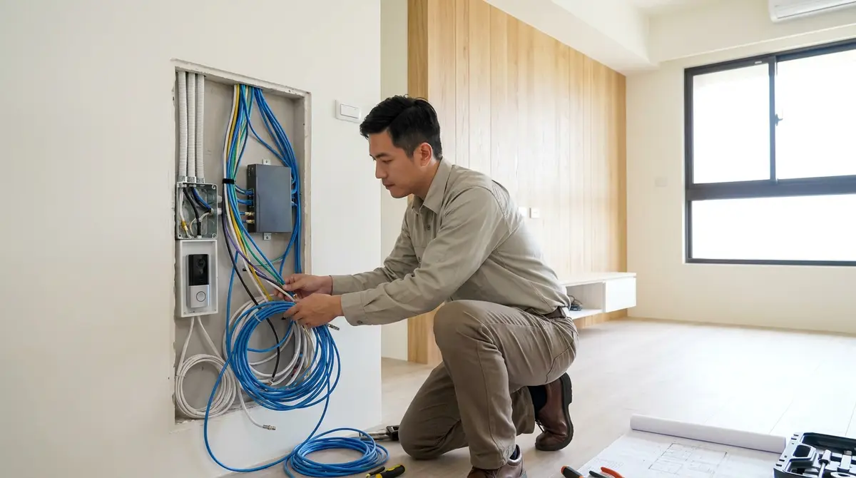 裝修弱電工程是什麼?網路、電視、門鈴與監視設備的水電整合指南