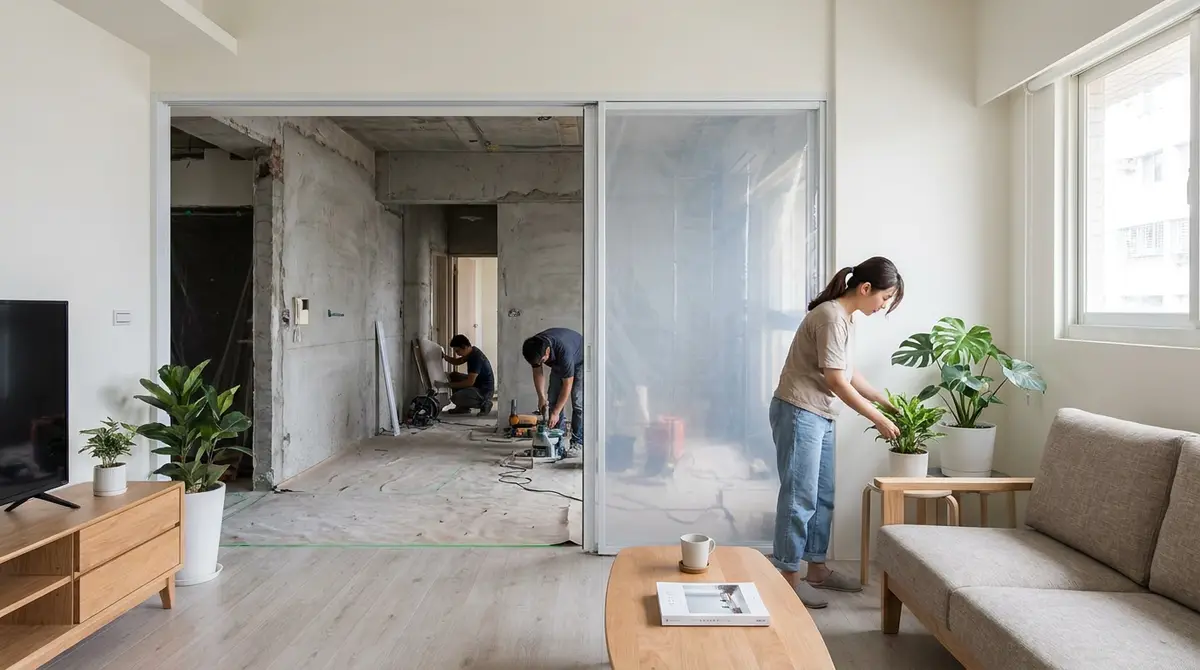 裝修期間可以住在家裡嗎?分區施工的可行條件、生活影響與安全風險
