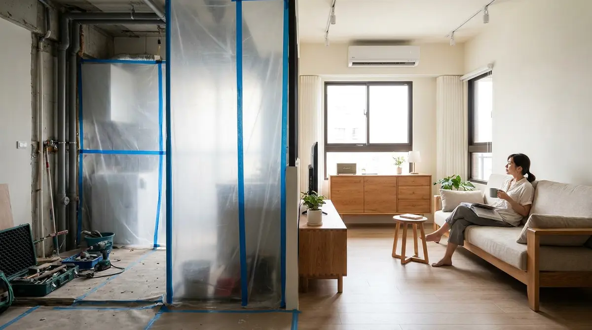老屋翻新可以邊住邊施工嗎?先看浴室、水電和睡覺的地方能不能保住