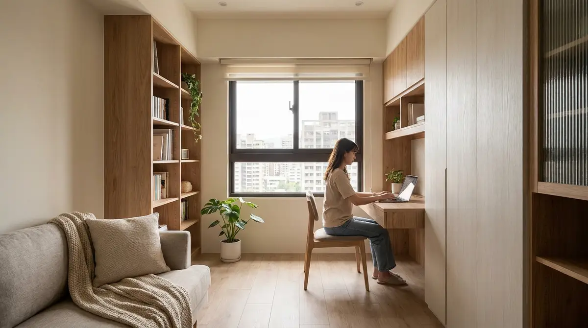 沒有書房怎麼辦?利用客廳、臥室打造好用的居家工作區
