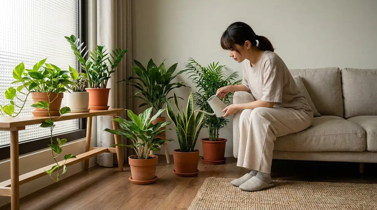 低採光室內適合哪些觀葉植物？先挑這 6 種，別讓客廳角落變成植物急救站