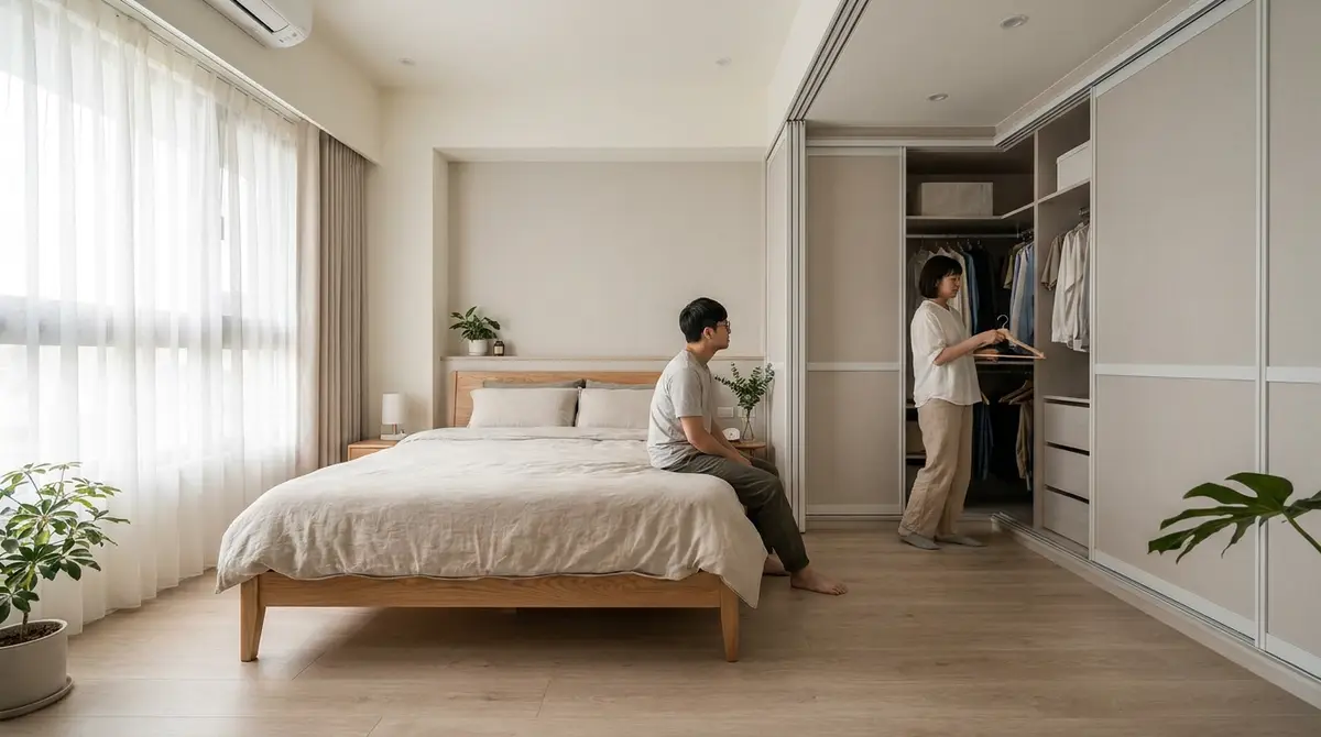 主臥室怎麼設計?從睡眠、衣櫃到更衣動線的實用規劃指南