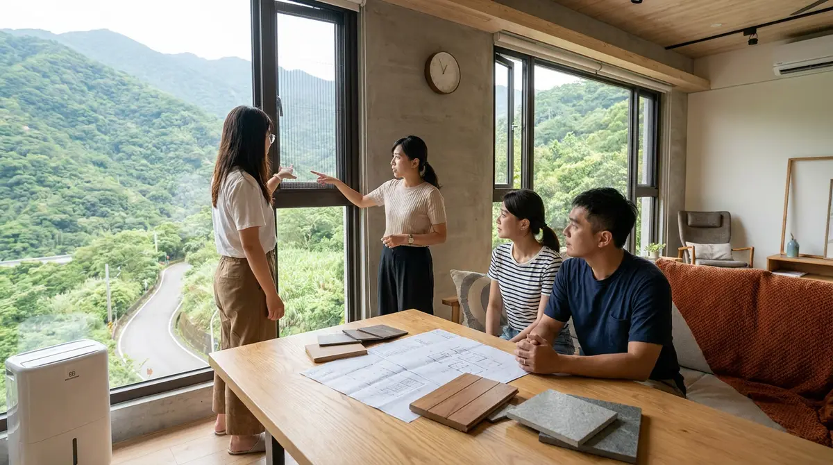 山區住宅怎麼找室內設計師?從防潮、溫差到施工條件的挑選指南
