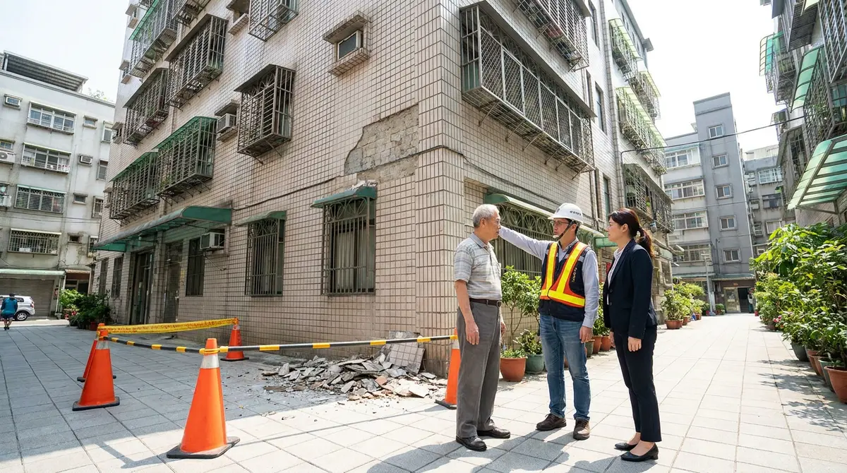 老屋外牆磁磚掉落要找誰處理?先找對窗口,別急著補回去