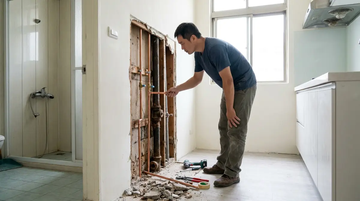 老屋共用水管能只換自己這層嗎?先分清楚哪段能動,才不會修完又漏