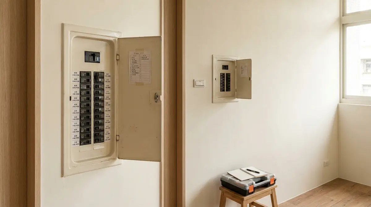 老屋電箱迴路標示怎麼做？別只寫「客廳」，這樣貼才找得到開關