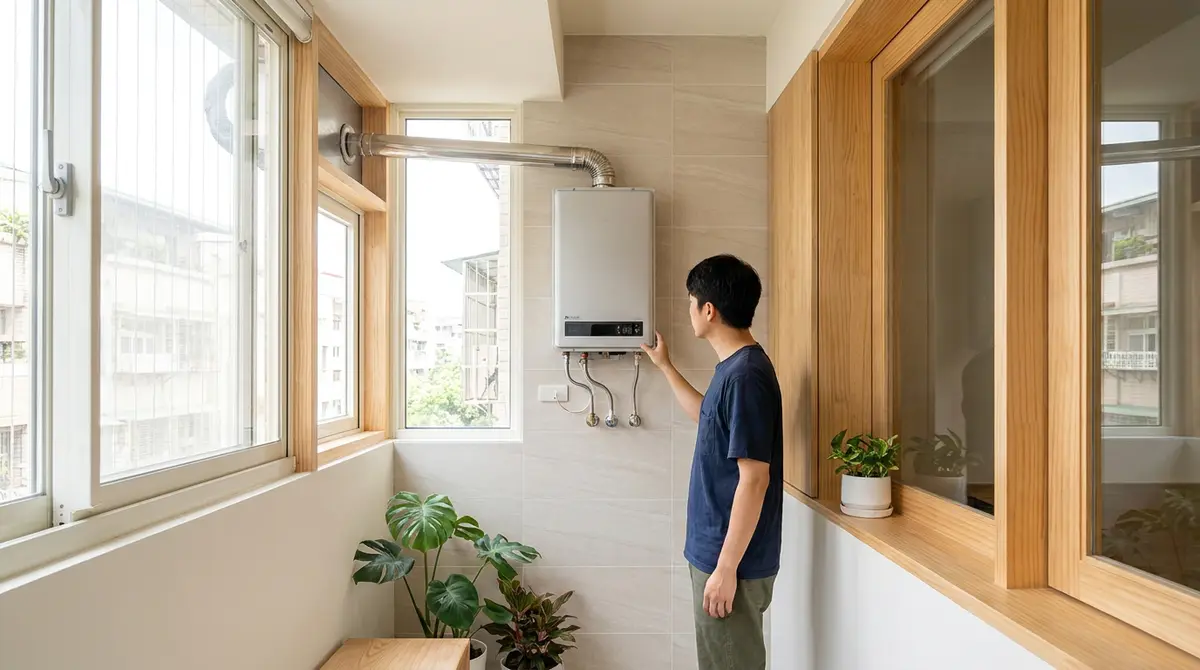 老屋熱水器裝室內安全嗎?先看機型,陽台加窗也要小心