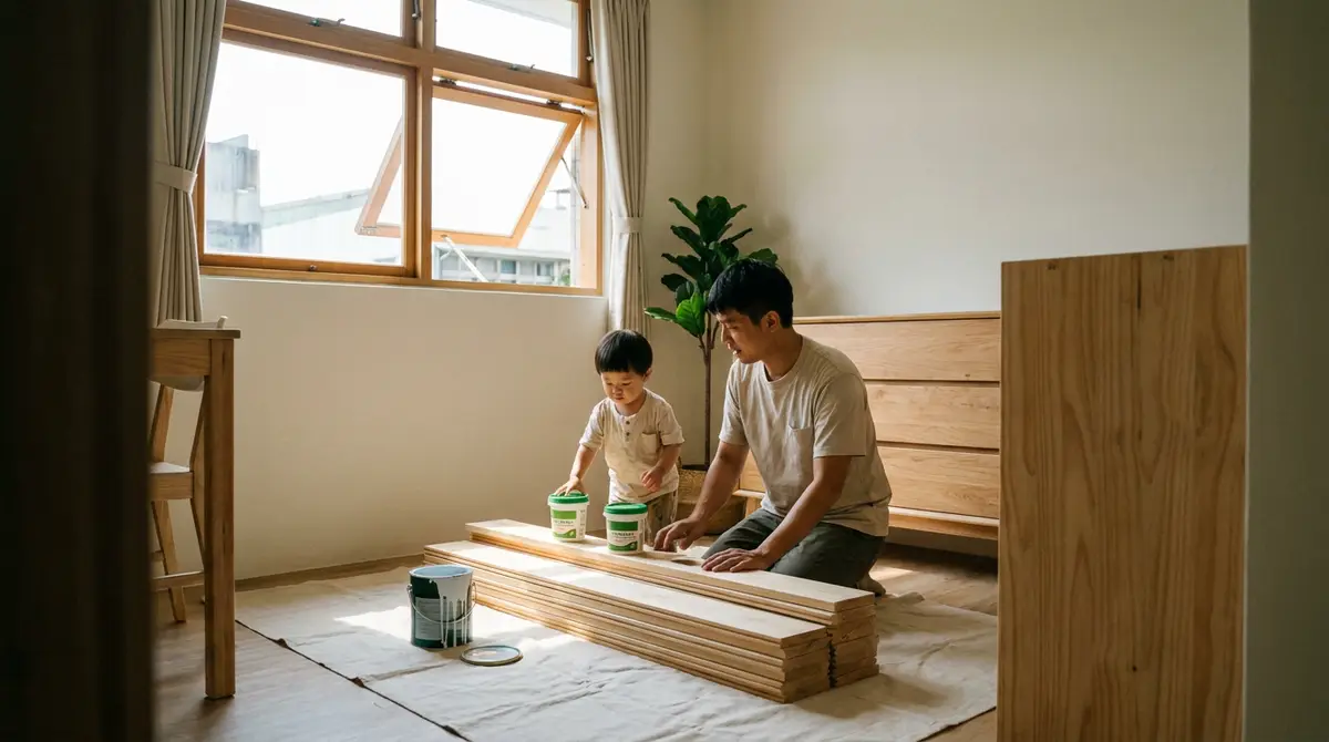 老屋兒童房翻新如何選低甲醛建材？先看板材、膠水，別只挑油漆