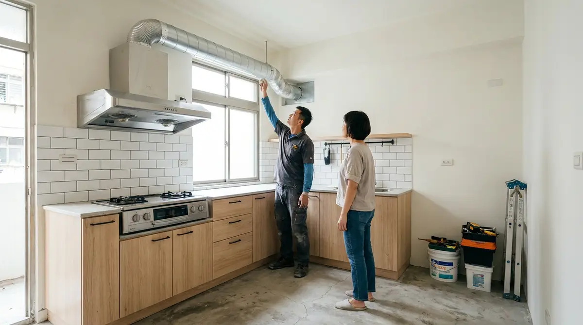老屋抽油煙機排煙管太長怎麼辦?先別換強力機,這樣改才有用