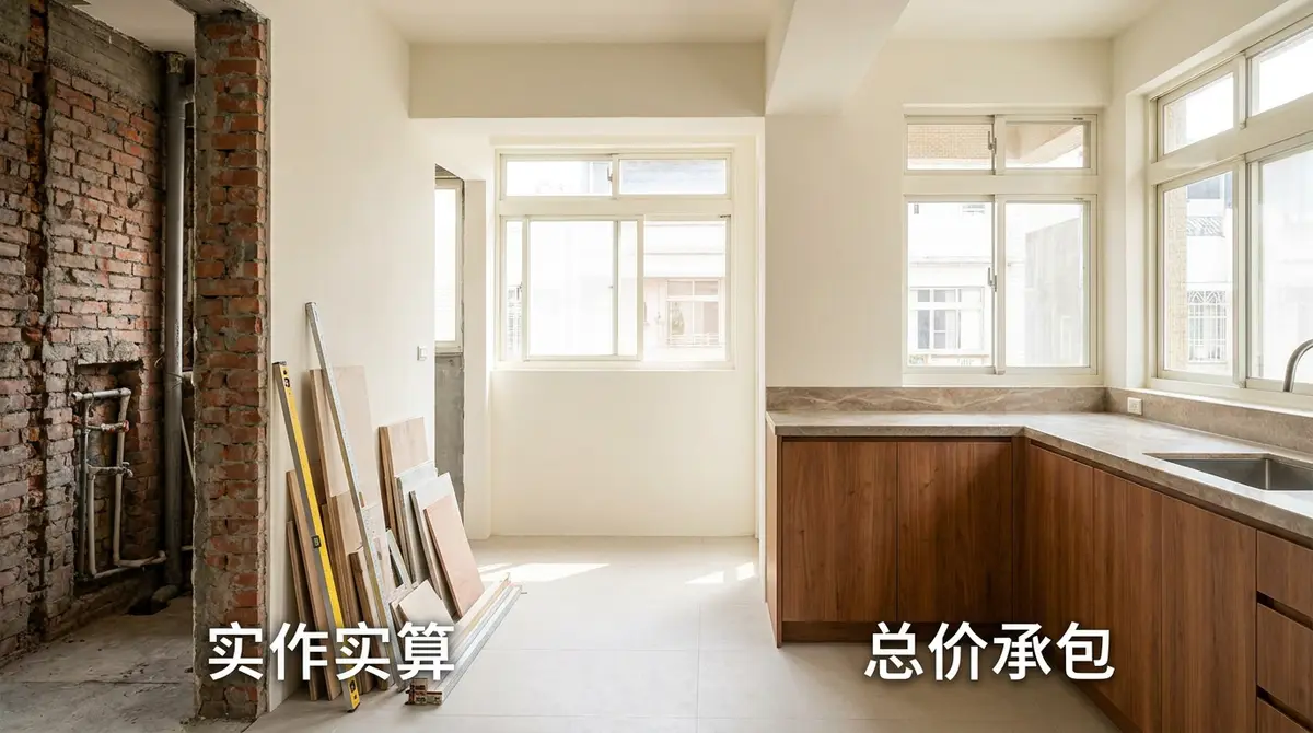 老屋裝修用實作實算會比較省嗎？先看懂怎麼計價，再決定怎麼簽