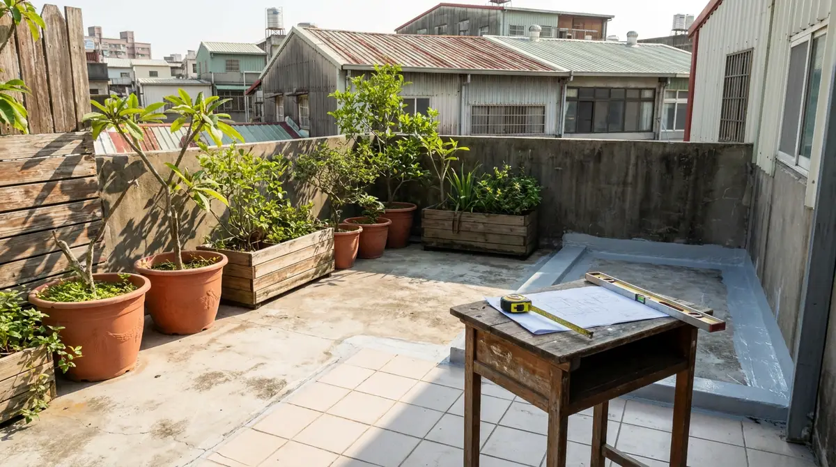 老屋屋頂可以做綠化嗎？先看承重、防水，別急著搬土上樓｜設計圈