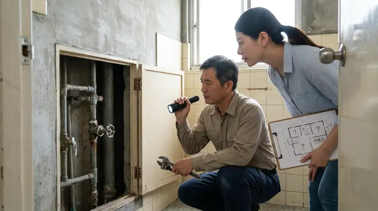 裝修總水閥找不到怎麼辦?老屋翻修前的給排水管線與閥門位置圖指南
