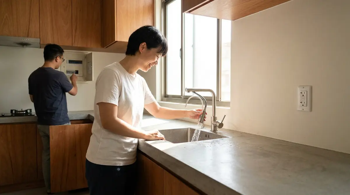 老屋廚房插座離水槽多遠安全?別只量距離,這幾件事更重要