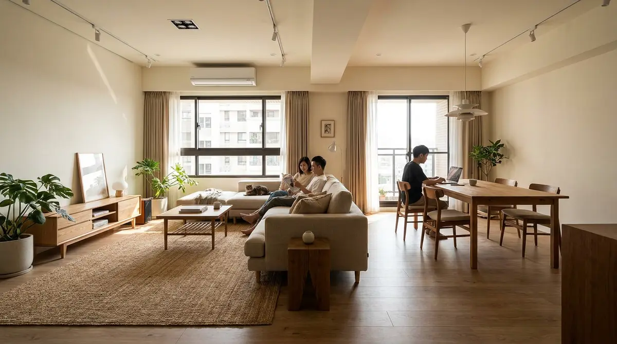 開放式客餐廳軟裝如何分區?不用隔牆,也能讓沙發、餐桌各就各位|Plans設計圈