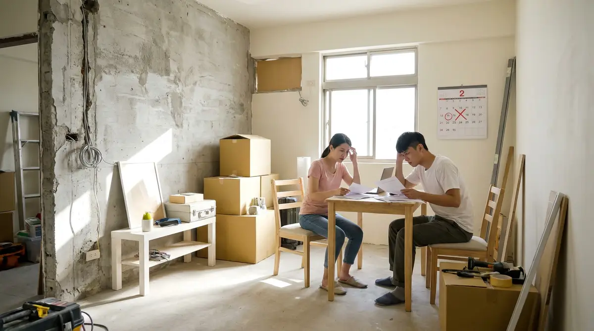 裝潢延誤一個月會多花多少錢？租金、房貸與搬家隱性成本一次算清楚