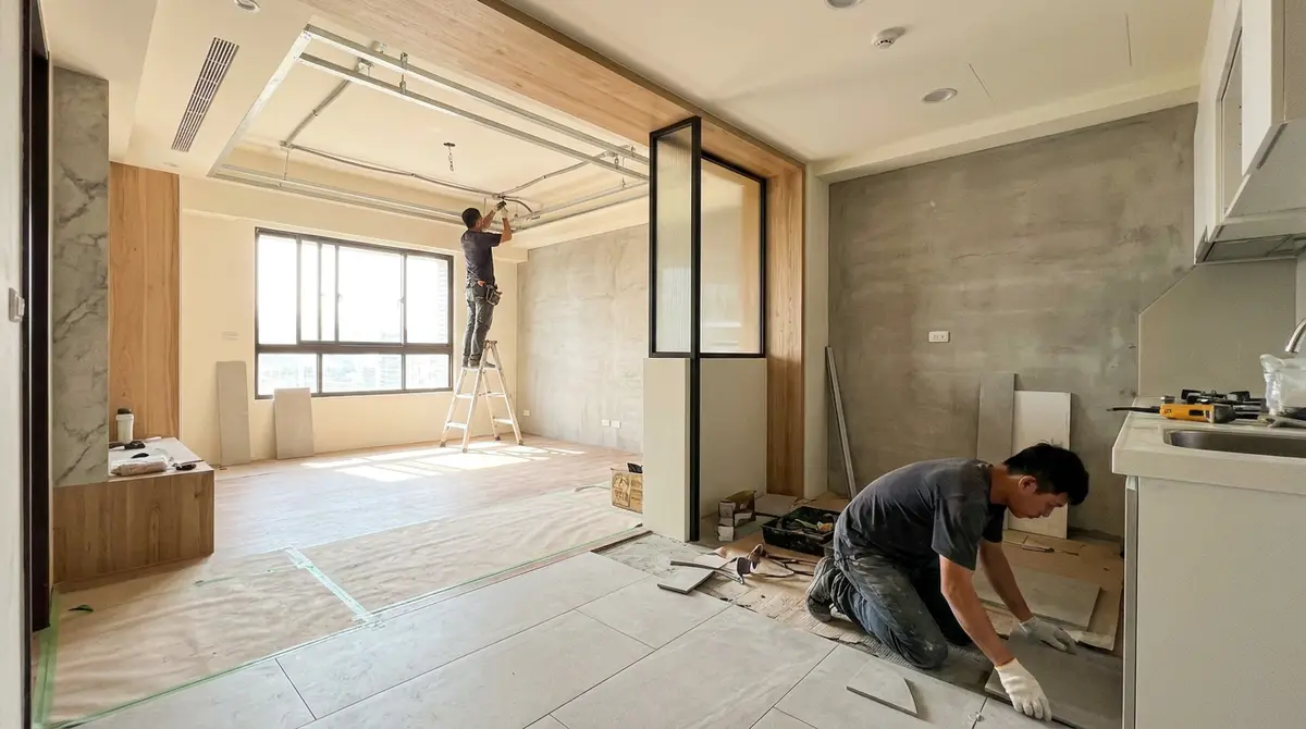 裝修工程可以同時進行嗎?交叉施工的可行組合、先後順序與避雷重點