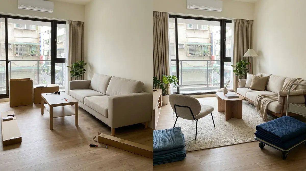 租屋家具用租的划算嗎?先看住多久,再算搬家與退租這筆帳