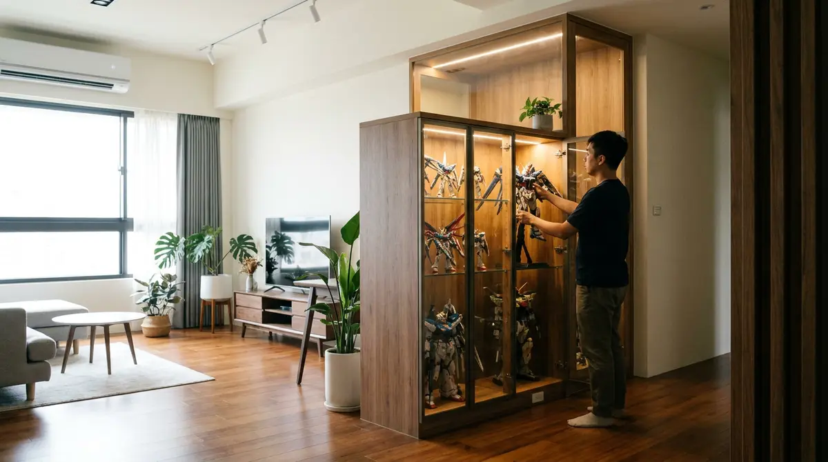 機器人玩具收藏怎麼展示?櫃子留多深、燈怎麼打,裝修前先想好