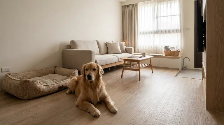 小宅也能養大型犬嗎？地板別滑、家具別擠，先把這幾件事做好