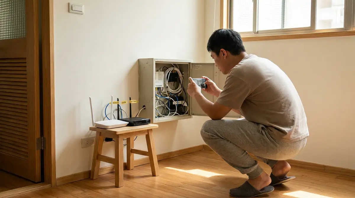 老屋弱電箱太小怎麼整理?先別急著換箱,把網路設備搬對位置更有用