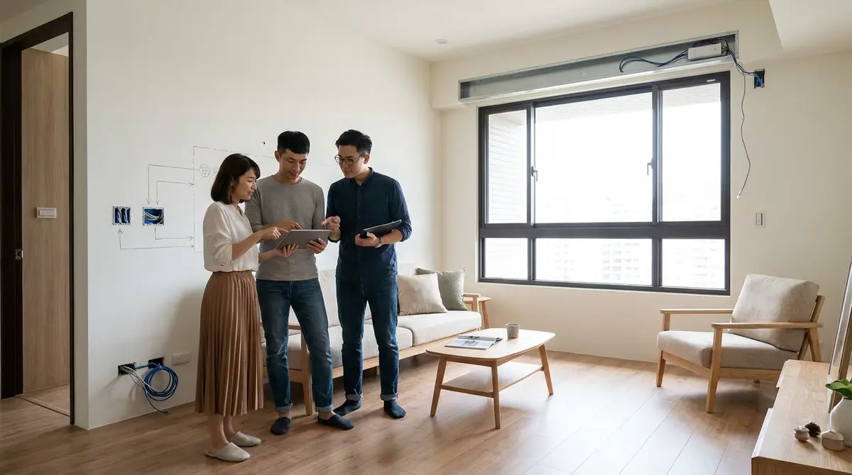 裝修前要先決定智慧家庭嗎?燈光、窗簾與網路線路預留指南