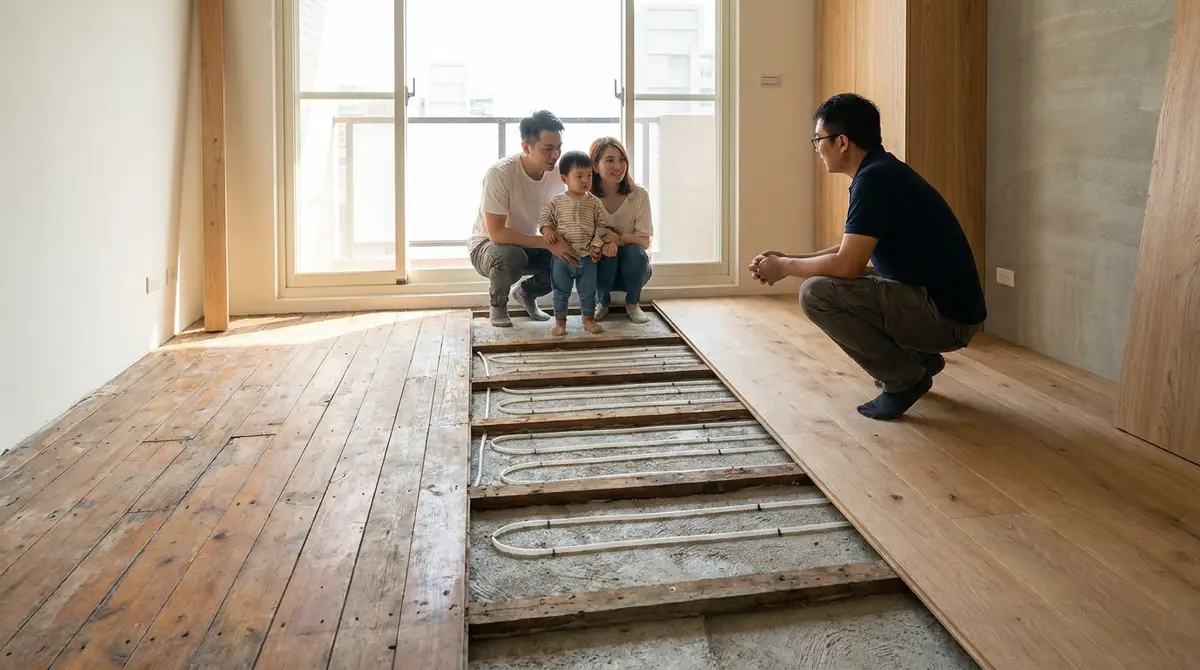 老屋地暖適合後加裝嗎?先看地板、用電,再決定要不要拆