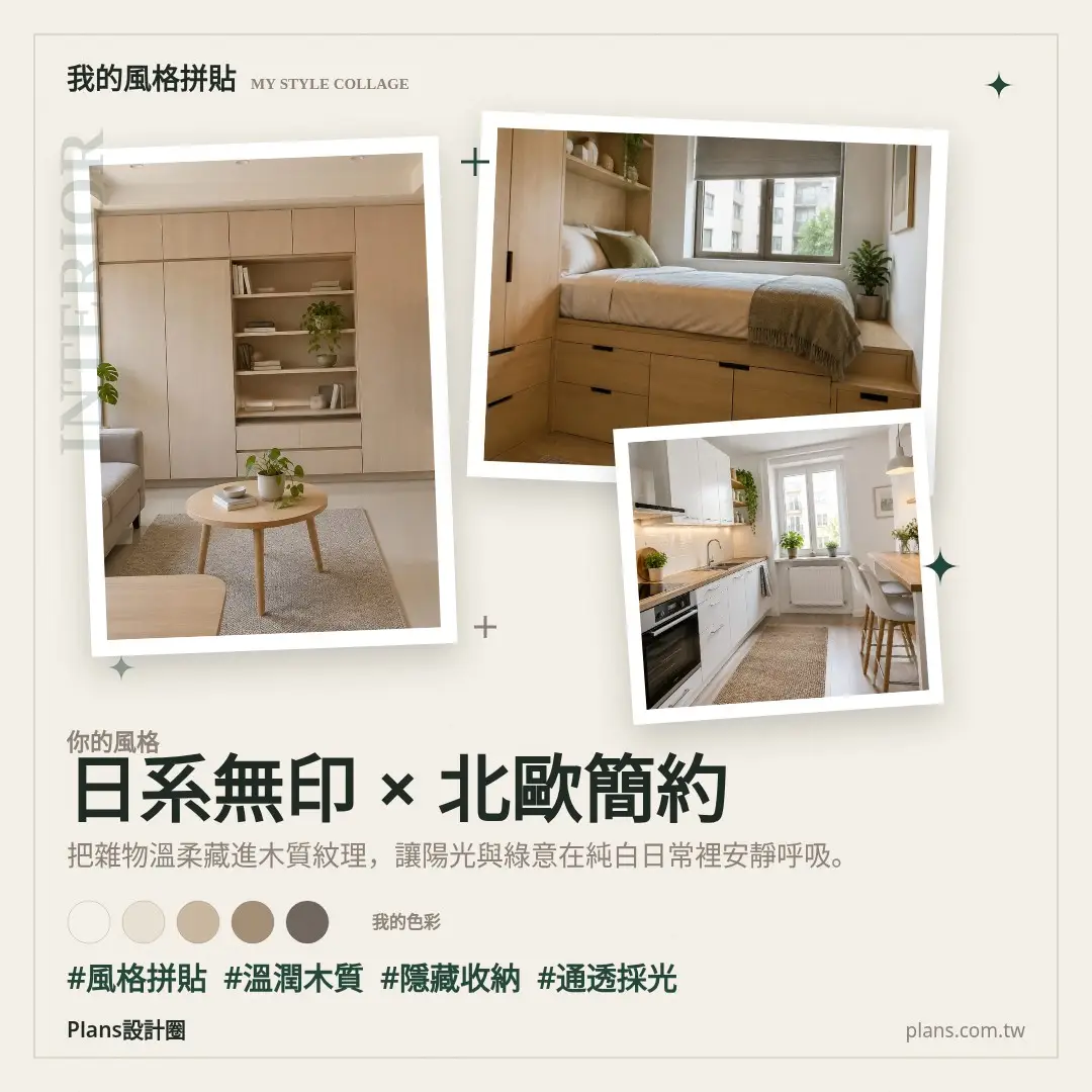 日系無印系風格拼貼